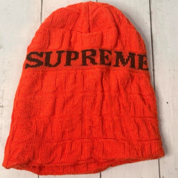 Supreme Vibrant Orange Knit Hat - Picture 2 of 4